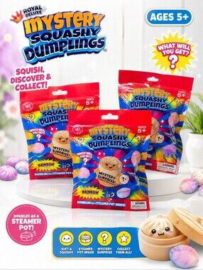 NIP VIRAL MYSTERY SQUASHY SURPRISE DUMPLINGS STEAMER LOT: 3